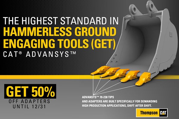 Advansys Hammerless Ground Engaging tools