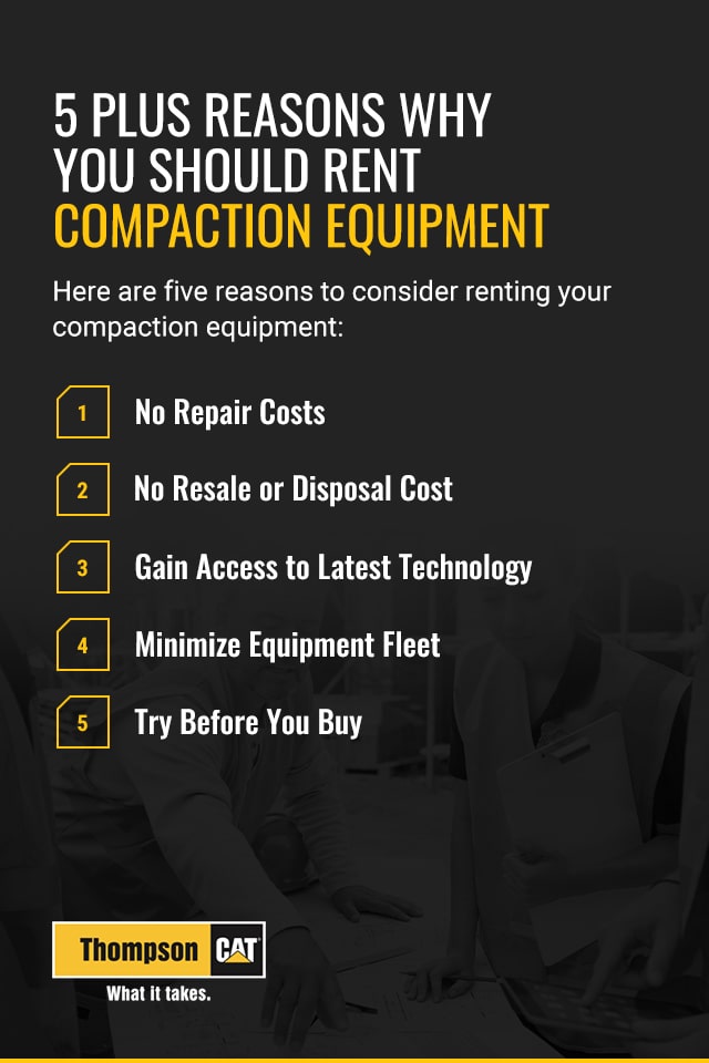 5 Plus Reasons Why You Should Rent Compaction Equipment