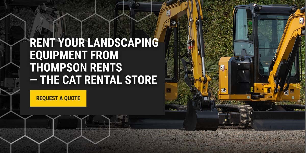 Rent Your Landscaping Equipment from Thompson Rents