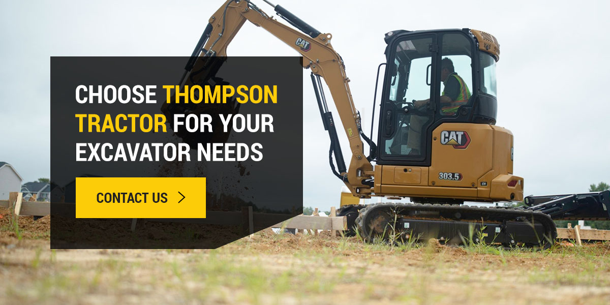 Get an Excavator from Thompson Tractor