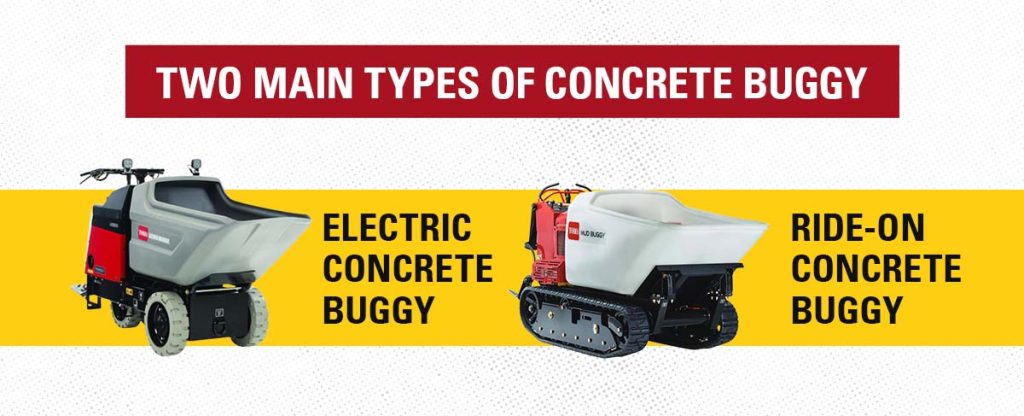 electric concrete buggy and ride-on concrete buggy