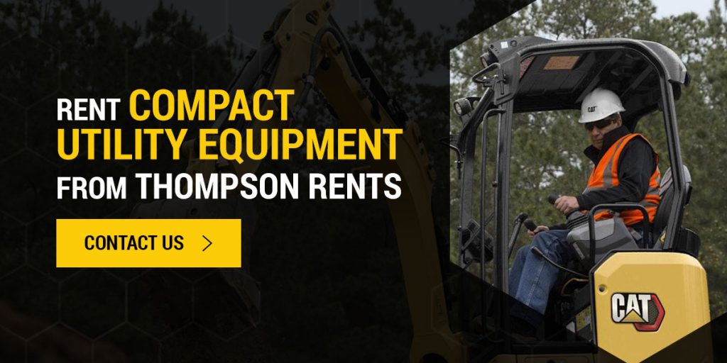 rent compact utility equipment from Thompson Rents
